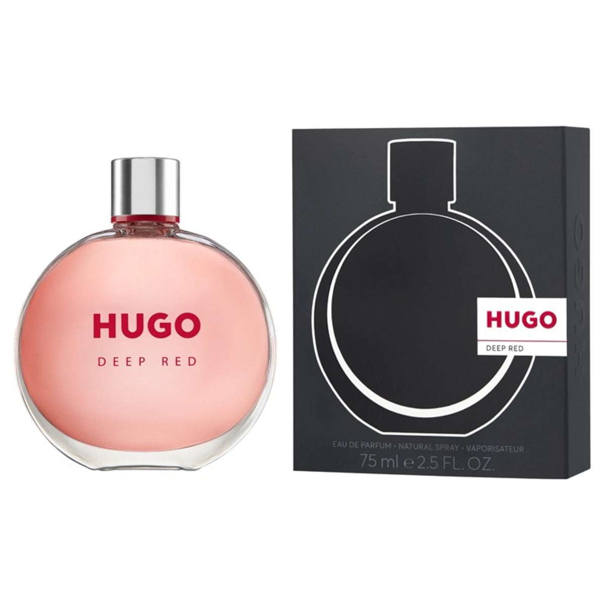 Hugo Boss HUGO Deep Red EDP 75ml perfume y caja