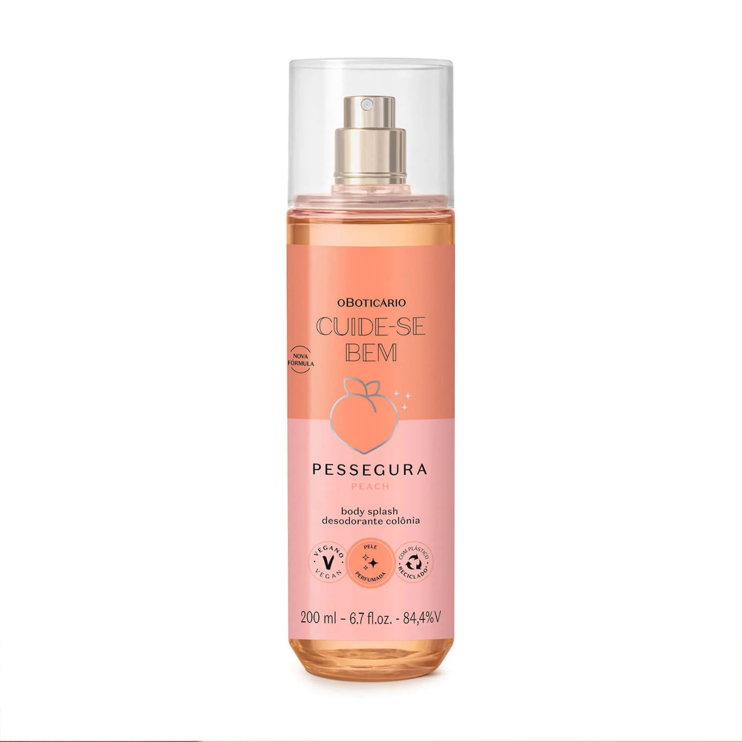 Body Splash De Durazno 200Ml Exp Cuide-Se Bem