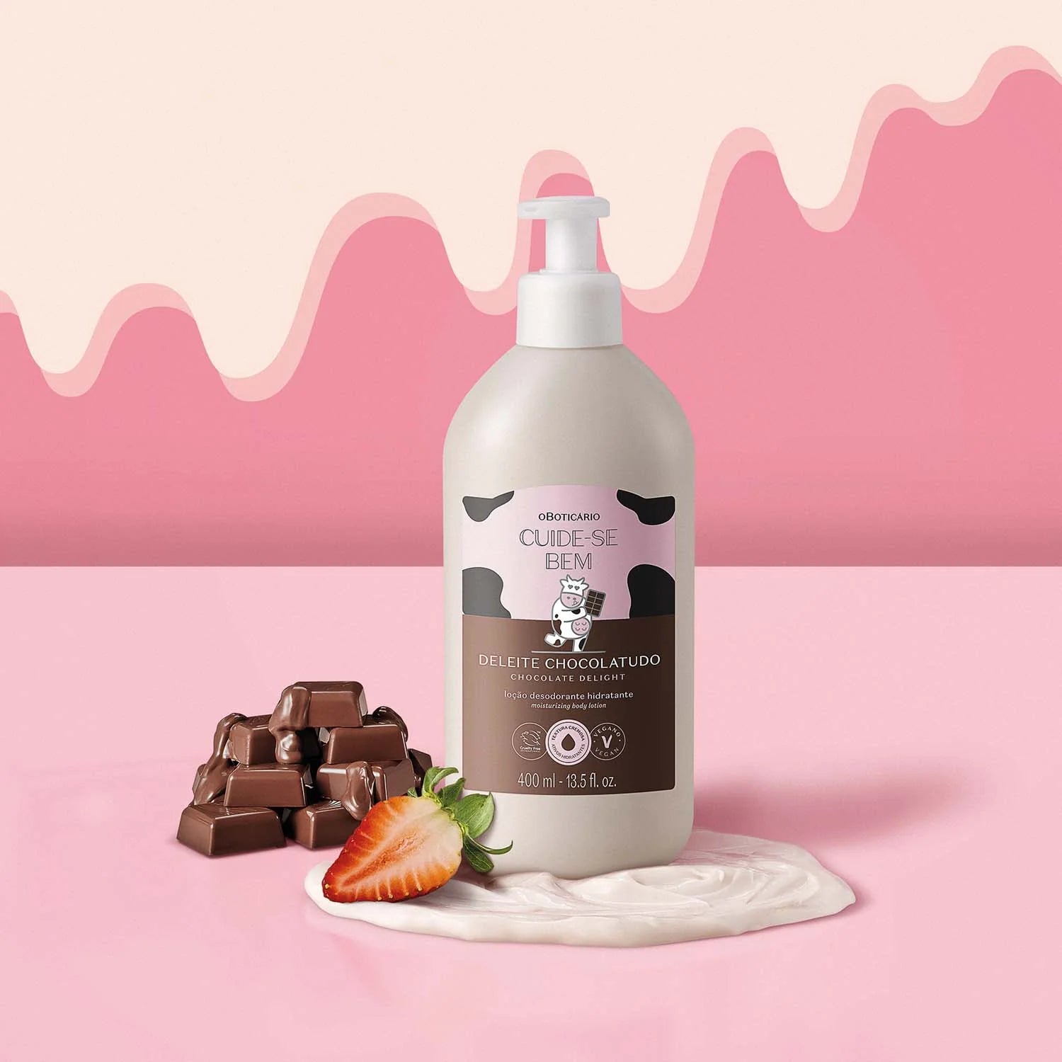 Loción hidratante corporal Deleite Chocolatudo Edición Limitada