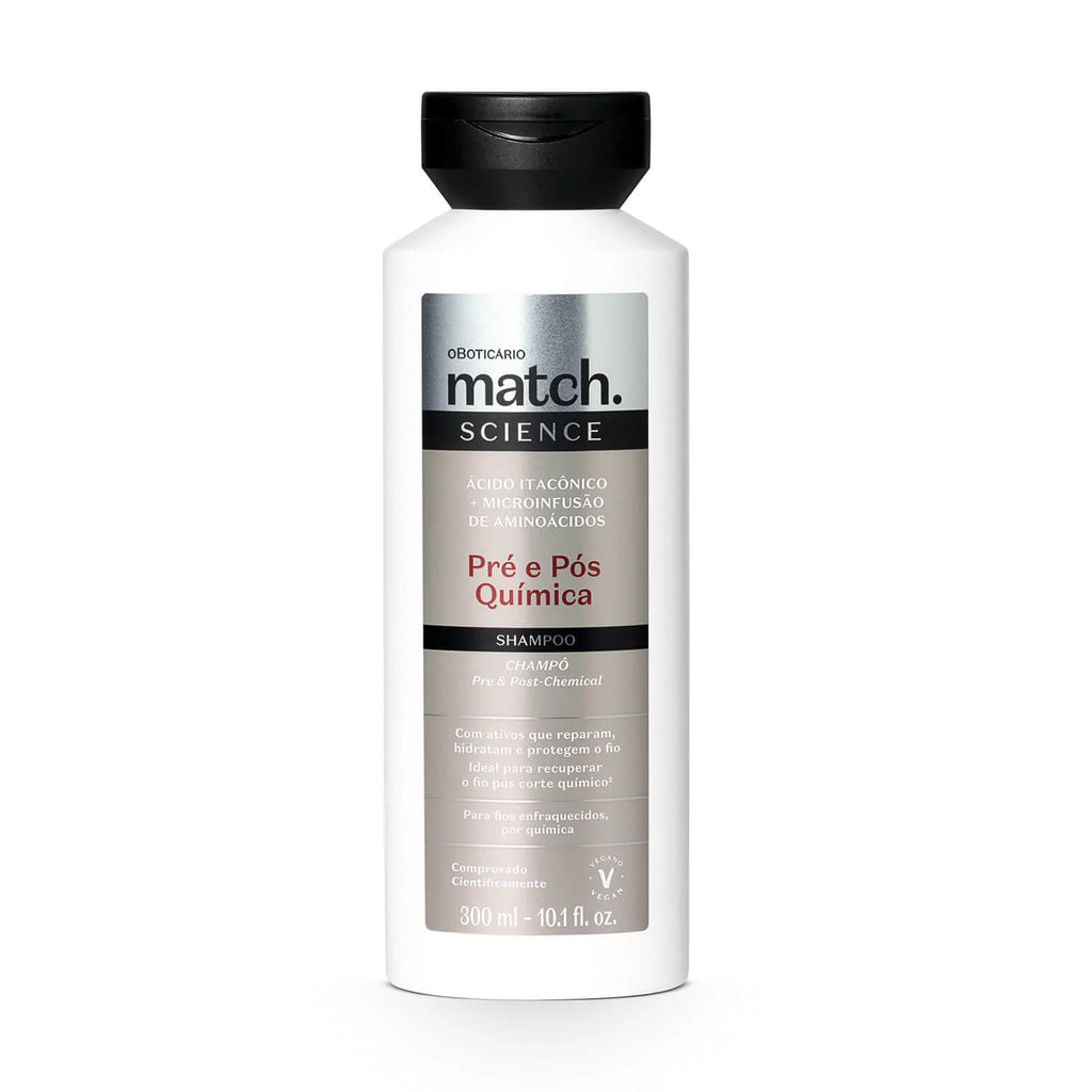 Shampoo Reconstrucción Capilar Pre y Post Química 300ML Match